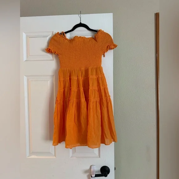 Free people orange mini dress - Picture 3 of 8